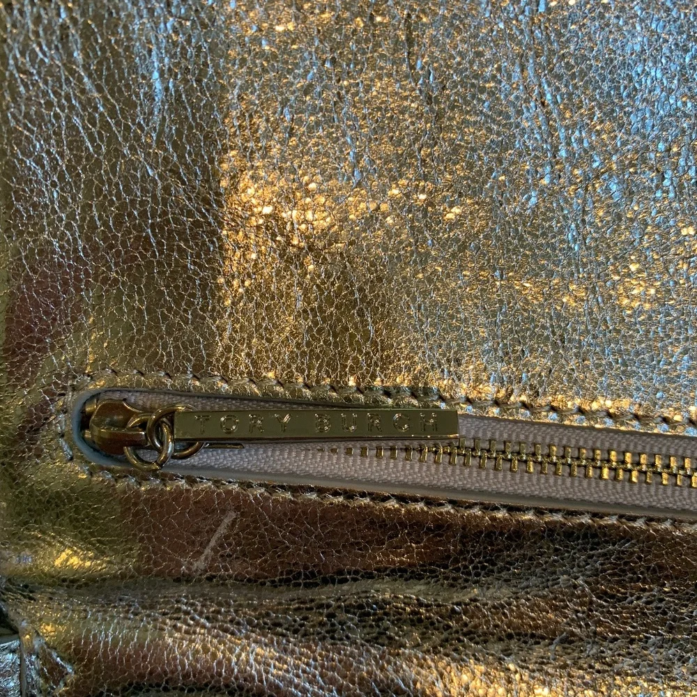 Tory Burch Silver Leather Handbag